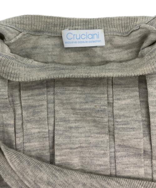Cruciani（クルチアーニ）CRUCIANI (クルチアーニ) ウールクルーネックニット グレー サイズ:38の古着・服飾アイテム