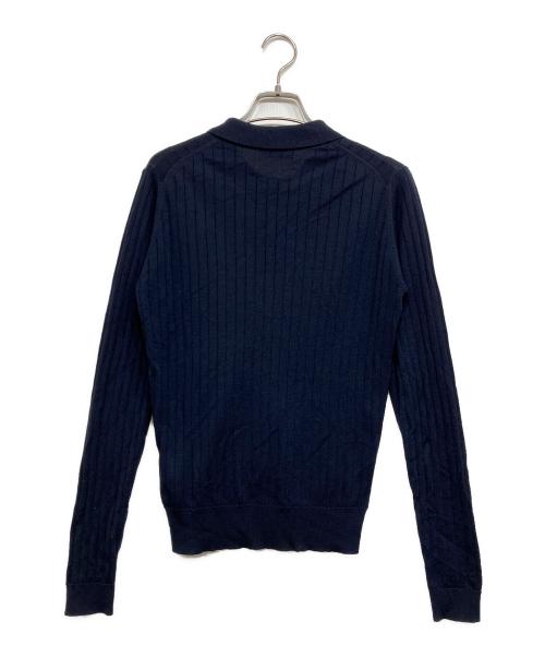 JOHN SMEDLEY（ジョンスメドレー）JOHN SMEDLEY (ジョンスメドレー) ウールニットポロシャツ ネイビー サイズ:Sの古着・服飾アイテム