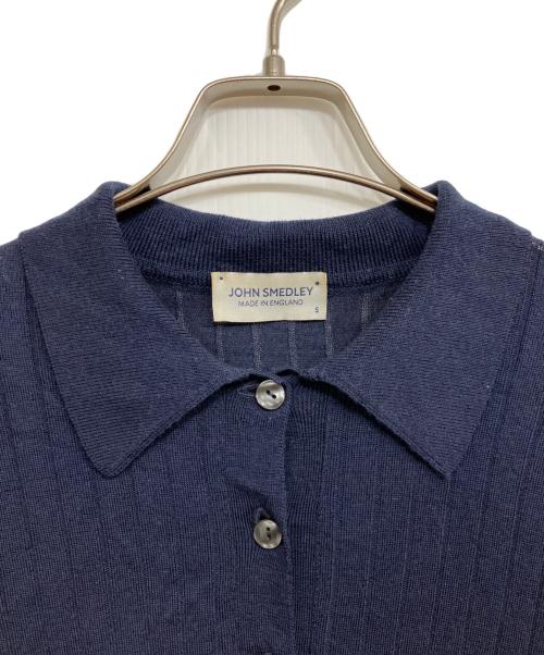 JOHN SMEDLEY（ジョンスメドレー）JOHN SMEDLEY (ジョンスメドレー) ウールニットポロシャツ ネイビー サイズ:Sの古着・服飾アイテム