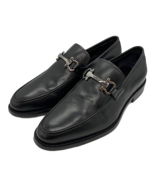 Salvatore Ferragamo（サルヴァトーレ フェラガモ）Salvatore Ferragamo (サルヴァトーレ フェラガモ) ガンチーニローファー ブラック サイズ:7 1/2の古着・服飾アイテム