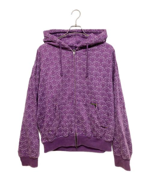 stingwater（スティングウォーター）stingwater (スティングウォーター) ALL STAR ZIP UP HOODIE / ACID PURPLE ACID PURPLE サイズ:Mの古着・服飾アイテム