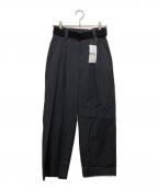 MHLエムエイチエル）の古着「WOOL COTTON TWILL TROUSERS」｜グレー