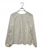 theoryセオリー）の古着「Prime Georgette Button Front Blouse」｜ホワイト