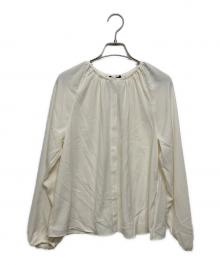 theory（セオリー）の古着「Prime Georgette Button Front Blouse」｜ホワイト