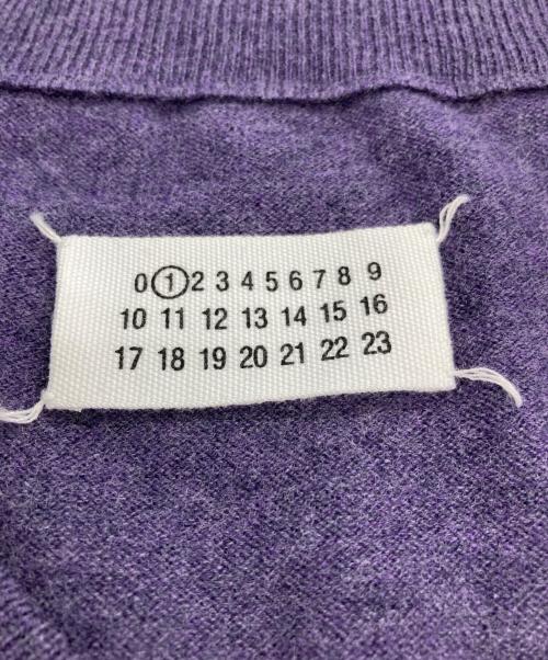 Martin Margiela1（マルタンマルジェラ1）Martin Margiela1 (マルタンマルジェラ1) オーバーザイスVネックウールニット パープル サイズ:Sの古着・服飾アイテム
