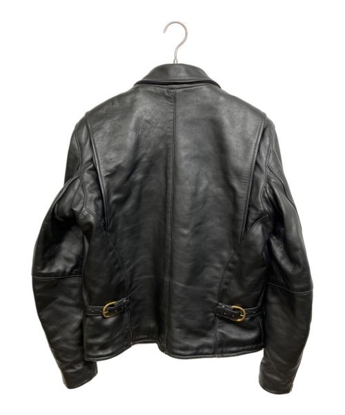 VANSON（バンソン）VANSON (バンソン) シングルライダースジャケット ブラック サイズ:40の古着・服飾アイテム
