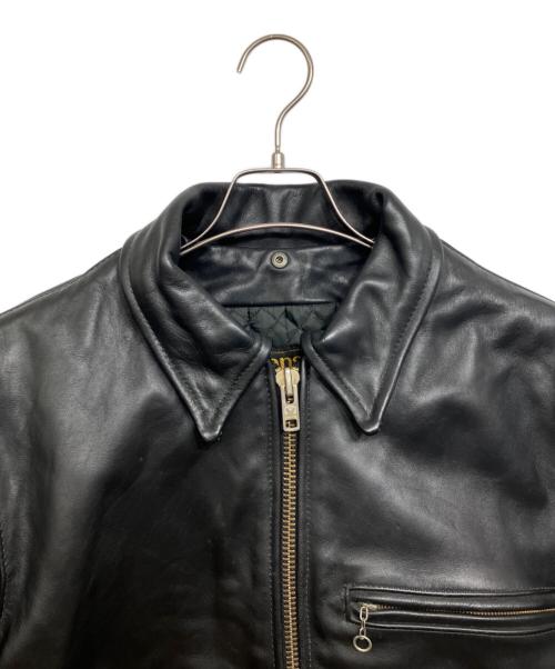 VANSON（バンソン）VANSON (バンソン) シングルライダースジャケット ブラック サイズ:40の古着・服飾アイテム