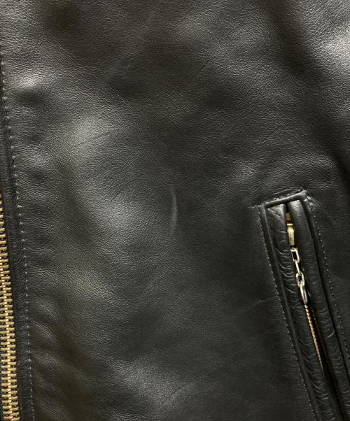 VANSON（バンソン）VANSON (バンソン) シングルライダースジャケット ブラック サイズ:40の古着・服飾アイテム