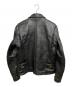 VANSON (バンソン) シングルライダースジャケット ブラック サイズ:40：40000円