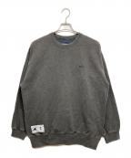 DESCENDANTディセンダント）の古着「PE CREW NECK PIGMENT DYE」｜グレー