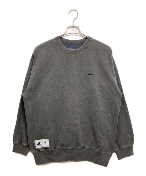 DESCENDANT（ディセンダント）DESCENDANT (ディセンダント) PE CREW NECK PIGMENT DYE グレー サイズ:2の古着・服飾アイテム