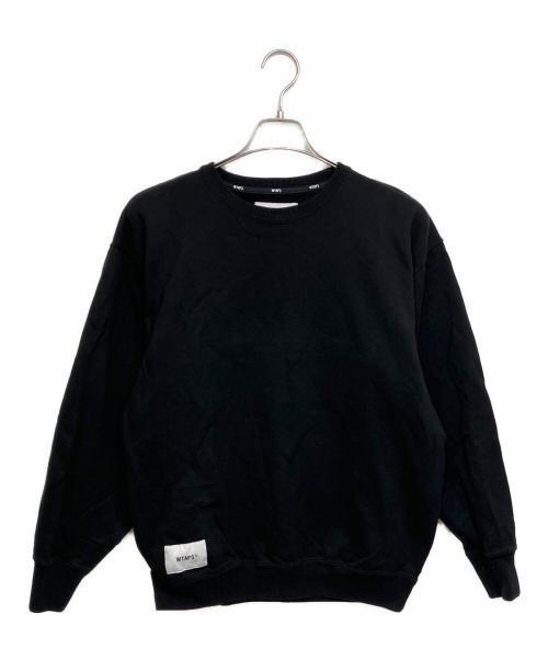 WTAPS（ダブルタップス）WTAPS (ダブルタップス) クルーネックスウェット ブラック サイズ:Mの古着・服飾アイテム