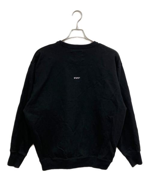 WTAPS（ダブルタップス）WTAPS (ダブルタップス) クルーネックスウェット ブラック サイズ:Mの古着・服飾アイテム