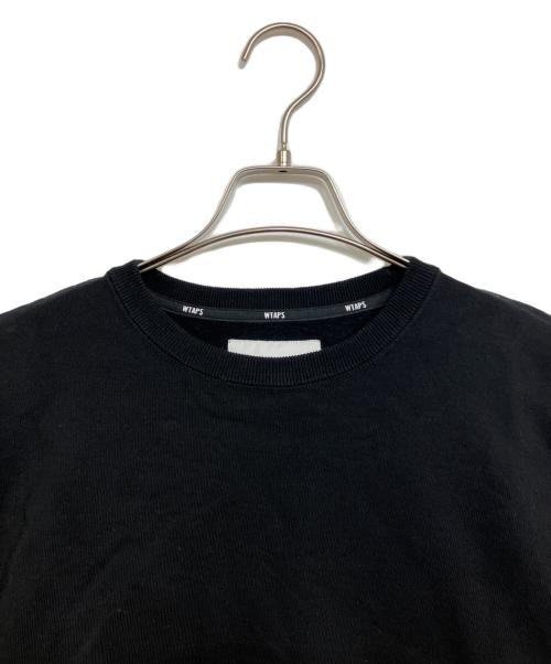WTAPS（ダブルタップス）WTAPS (ダブルタップス) クルーネックスウェット ブラック サイズ:Mの古着・服飾アイテム