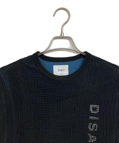 WTAPS（ダブルタップス）WTAPS (ダブルタップス) レイヤードメッシュカットソー ブラック サイズ:2の古着・服飾アイテム
