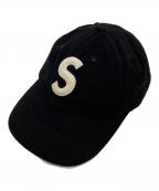 SUPREMEシュプリーム）の古着「Sロゴ6パネルウールキャップ」｜ブラック