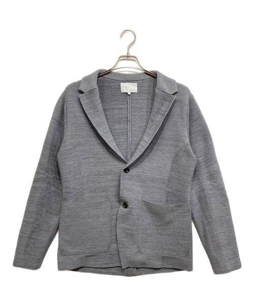 D-VEC（ディーベック）D-VEC (ディーベック) 3Dニットテーラードジャケット グレー サイズ:Ｍの古着・服飾アイテム