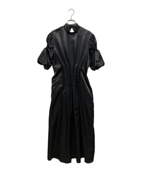 Ameri（アメリ）Ameri (アメリ) GATHER SLEEVE WAIST TUCK DRESS ブラック サイズ:Mの古着・服飾アイテム