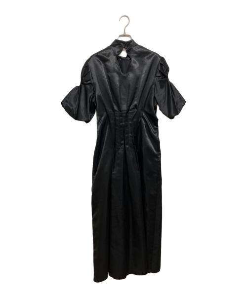 Ameri（アメリ）Ameri (アメリ) GATHER SLEEVE WAIST TUCK DRESS ブラック サイズ:Mの古着・服飾アイテム
