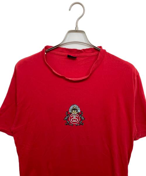 stussy（ステューシー）stussy (ステューシー) ドラゴンプリントTシャツ レッド サイズ:Ｌの古着・服飾アイテム