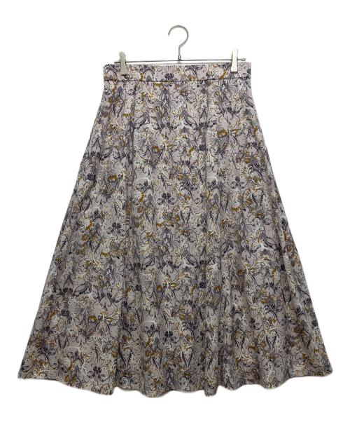 自由区（ジユウク）自由区 (ジユウク) バロックプリント スカート ライトピンク サイズ:44の古着・服飾アイテム