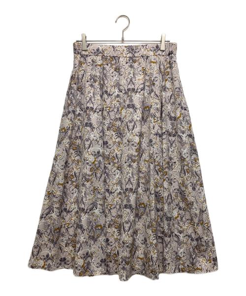 自由区（ジユウク）自由区 (ジユウク) バロックプリント スカート ライトピンク サイズ:44の古着・服飾アイテム