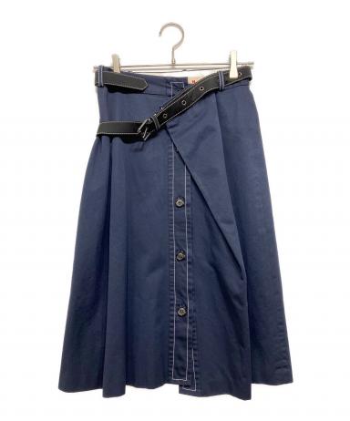 中古・古着通販】MARNI (マルニ) ラップスカート ネイビー サイズ:36