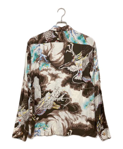 Sun Surf（サンサーフ）Sun Surf (サンサーフ) 和柄アロハシャツ ブラウン サイズ:Sの古着・服飾アイテム