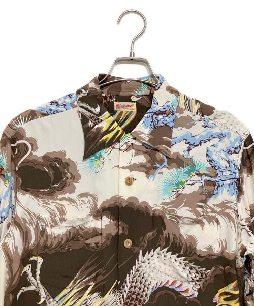 Sun Surf（サンサーフ）Sun Surf (サンサーフ) 和柄アロハシャツ ブラウン サイズ:Sの古着・服飾アイテム