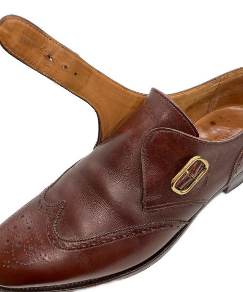 JOHN LOBB（ジョンロブ）JOHN LOBB (ジョンロブ) モンクストラップシューズ ブラウン サイズ:8Eの古着・服飾アイテム