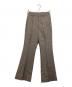 MADISON BLUE（マディソンブルー）の古着「FLARE SLACKS GC CHECK」｜ブラウン