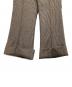 中古・古着 MADISON BLUE (マディソンブルー) FLARE SLACKS GC CHECK ブラウン サイズ:XS：13000円