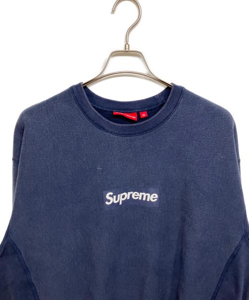 SUPREME（シュプリーム）SUPREME (シュプリーム) Washed Box Logo Crewneck ネイビー サイズ:XLの古着・服飾アイテム
