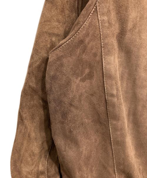 Cinquanta（チンクワンタ）Cinquanta (チンクワンタ) ラムスウェード ドライビングブルゾン ブラウン サイズ:50の古着・服飾アイテム