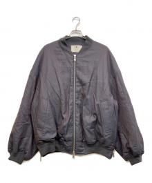 MAISON SPECIAL（メゾンスペシャル）の古着「シャンブレーウールMA-1」｜ネイビー