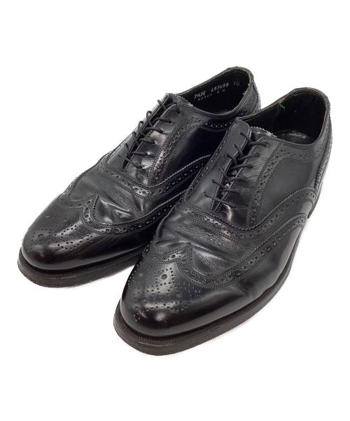 Florsheim（フローシャイム）Florsheim (フローシャイム) ヴィンテージ ウィングチップシューズ ブラック サイズ:7　1/2の古着・服飾アイテム