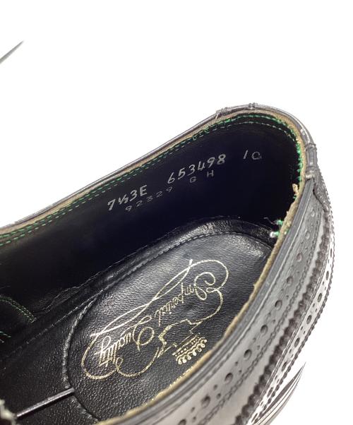Florsheim（フローシャイム）Florsheim (フローシャイム) ヴィンテージ ウィングチップシューズ ブラック サイズ:7　1/2の古着・服飾アイテム