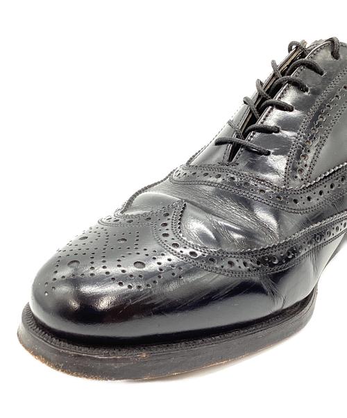 Florsheim（フローシャイム）Florsheim (フローシャイム) ヴィンテージ ウィングチップシューズ ブラック サイズ:7　1/2の古着・服飾アイテム