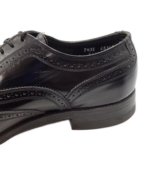 Florsheim（フローシャイム）Florsheim (フローシャイム) ヴィンテージ ウィングチップシューズ ブラック サイズ:7　1/2の古着・服飾アイテム
