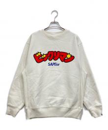 SAPEur（サプール）の古着「プリントスウェット」｜ホワイト