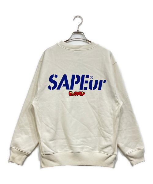 SAPEur（サプール）SAPEur (サプール) プリントスウェット ホワイト サイズ:M 未使用品の古着・服飾アイテム
