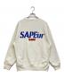 SAPEur (サプール) プリントスウェット ホワイト サイズ:M 未使用品：8000円