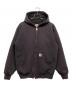 CarHartt（カーハート）の古着「裏サーマル ジップアップパーカー」｜ブラック