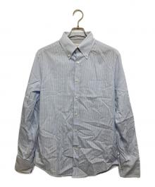 BRUNELLO CUCINELLI（ブルネロクチネリ）の古着「ボタンダウンスリムフィットシャツ」｜スカイブルー