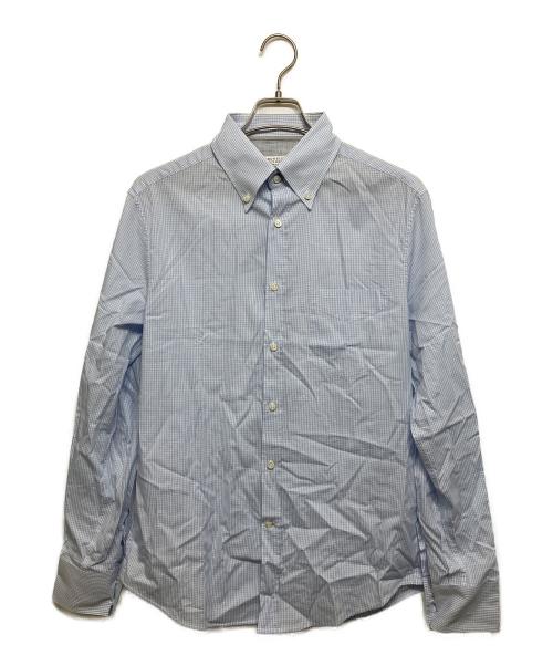 BRUNELLO CUCINELLI（ブルネロクチネリ）BRUNELLO CUCINELLI (ブルネロクチネリ) ボタンダウンスリムフィットシャツ スカイブルー サイズ:Mの古着・服飾アイテム