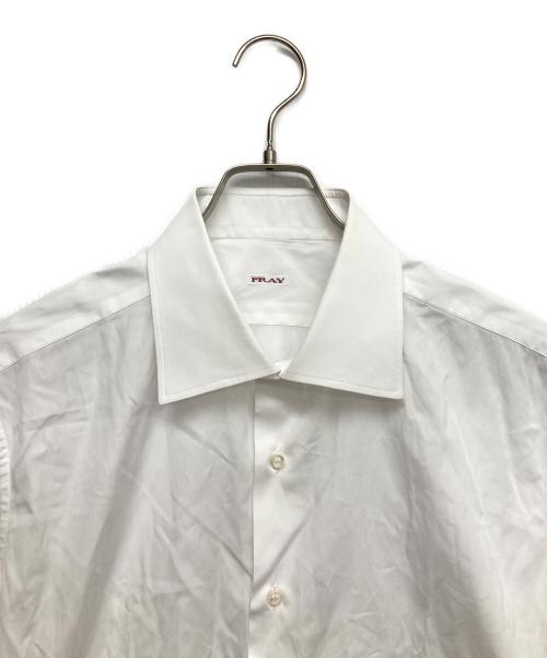 FRAY（フライ）FRAY (フライ) ワイドカラーシャツ ホワイト サイズ:17 1/2の古着・服飾アイテム