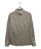BRUNELLO CUCINELLIブルネロクチネリ）の古着「ボタンダウンスリムシャツ」｜ベージュ