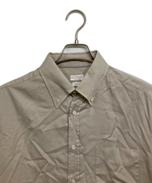 BRUNELLO CUCINELLI（ブルネロクチネリ）BRUNELLO CUCINELLI (ブルネロクチネリ) ボタンダウンスリムシャツ ベージュ サイズ:Lの古着・服飾アイテム