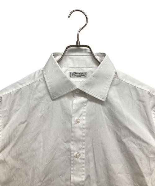 Charvet（シャルベ）Charvet (シャルベ) ワイドカラーシャツ ホワイト サイズ:無しの古着・服飾アイテム