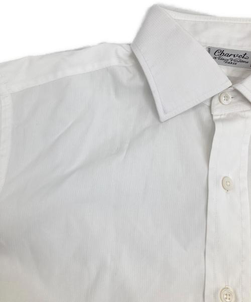 Charvet（シャルベ）Charvet (シャルベ) ワイドカラーシャツ ホワイト サイズ:無しの古着・服飾アイテム